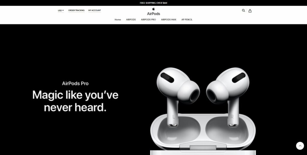 screenshot of the airpods impersonation