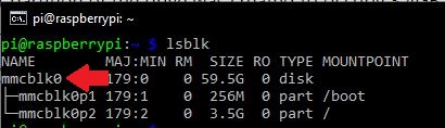 An indication of which disk to choose