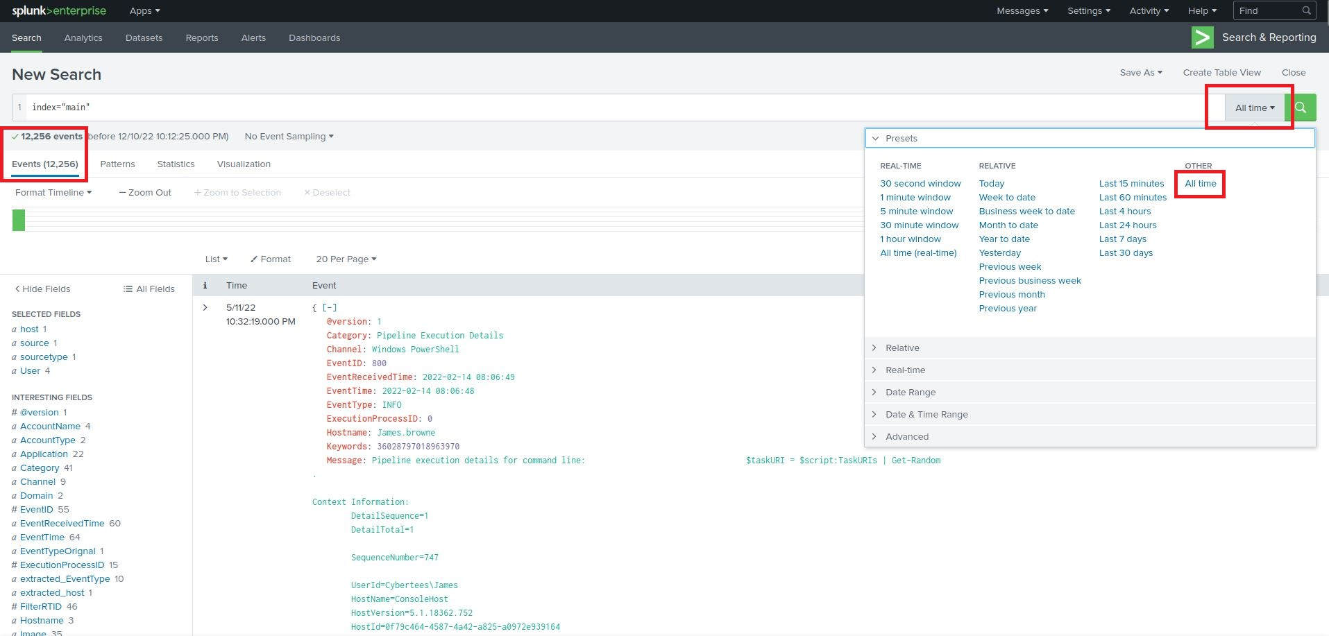 Investigating with splunk tryhackme walkthrough mattheweaton