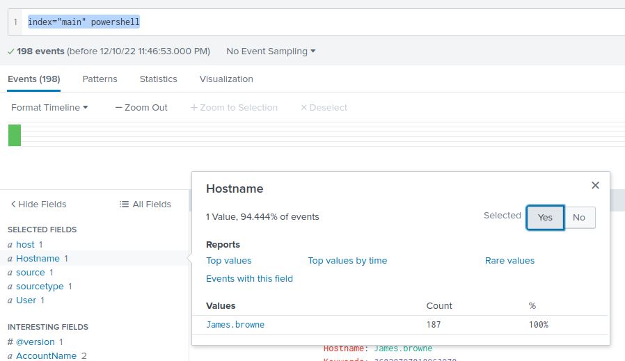 Listing of compromised hostname